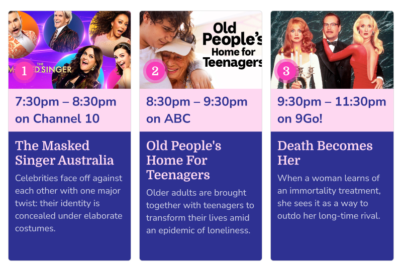 31.10.2023 What’s On TV Tonight? Seniors Discount Club